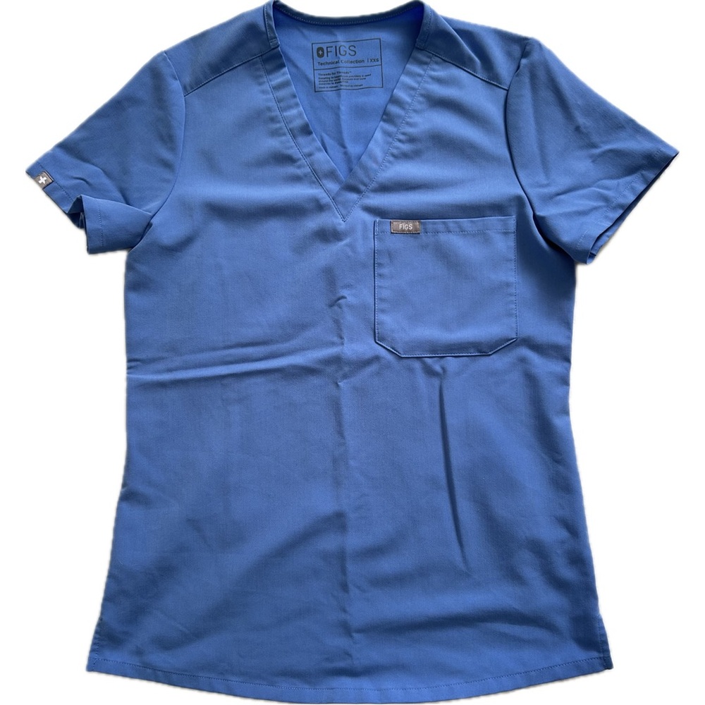 Figs Catarina One Pocket Short Sleeve Scrub Top Size XXS